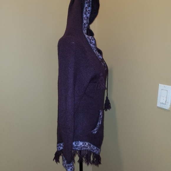 American south side, alpaca wool, purple sweater - Picture 5 of 7